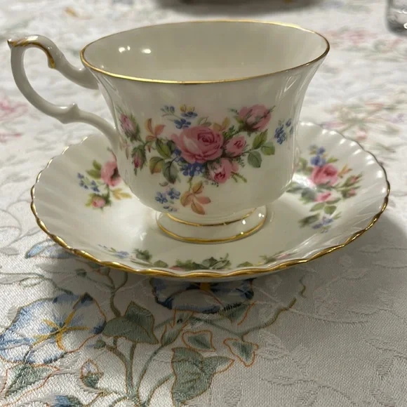 Royal Albert “moss rose” coffee/tea set